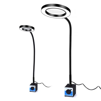 

Flexible Desk Large 5X 3 Colors Lamp Magnifier Strong Magnetic Base LED Magnifying Glass Lamp for Reading Welding Soldering Work