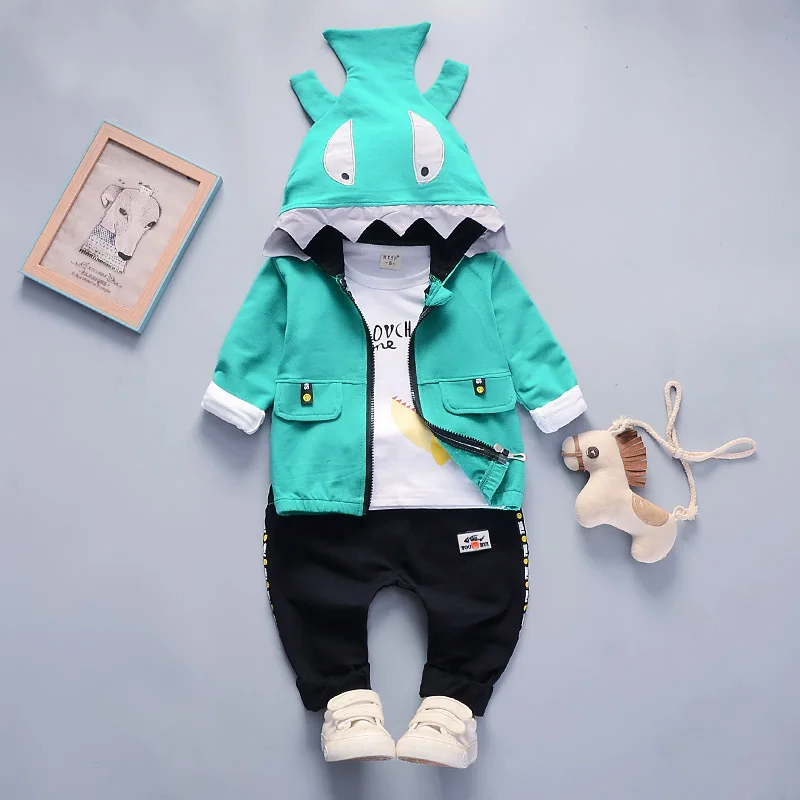 

Baby Set BOY'S Spring Clothing Infant CHILDREN'S Wear Girls Clothes Western Style Baby Sweater Spring And Autumn Three-piece Set