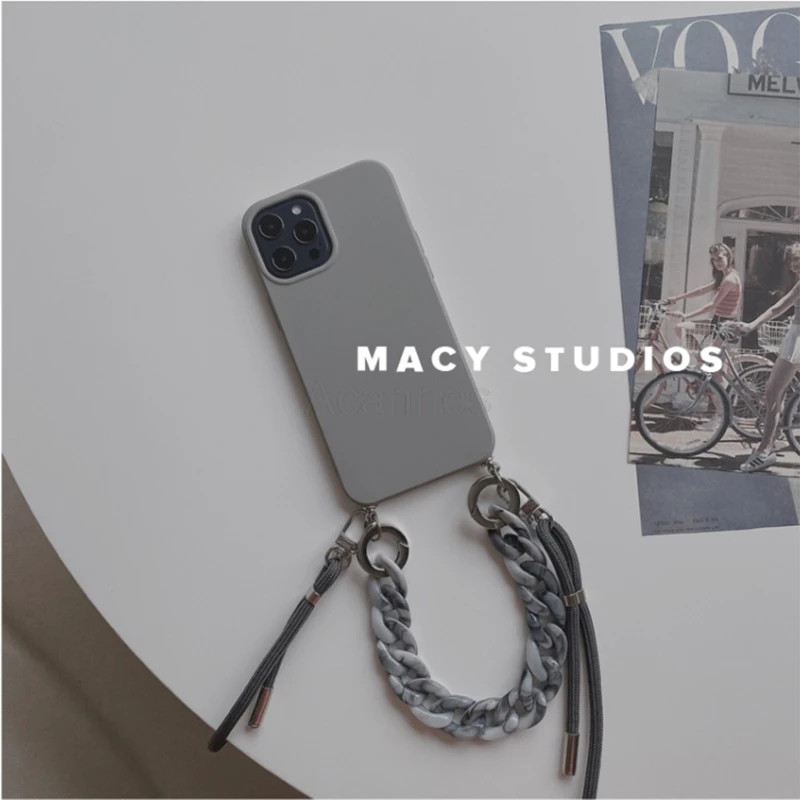 best case for iphone 13 pro max Marble Crossbody Lanyard Bracelet Necklace Chain Strap Phone Case For iPhone 13 Pro Max 13pro 13mini Luxury Soft Tpu Back Cover iphone 13 pro max cover