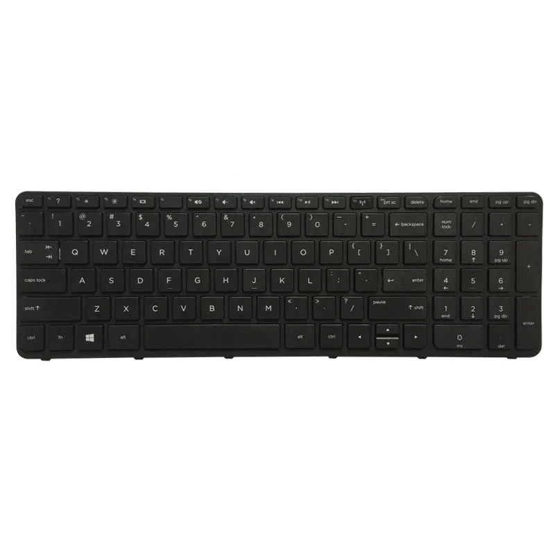 Клавиатура для ноутбука HP pavilion 15 N E 15E 15N T t N000 N100 N200 E000 E100 белая/черная с