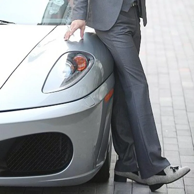 Suit pants male Bell-bottoms Men's Slim Fashion Korean Style Hanging Wide-leg micro-Slip trousers Men's Business Bell-bottoms
