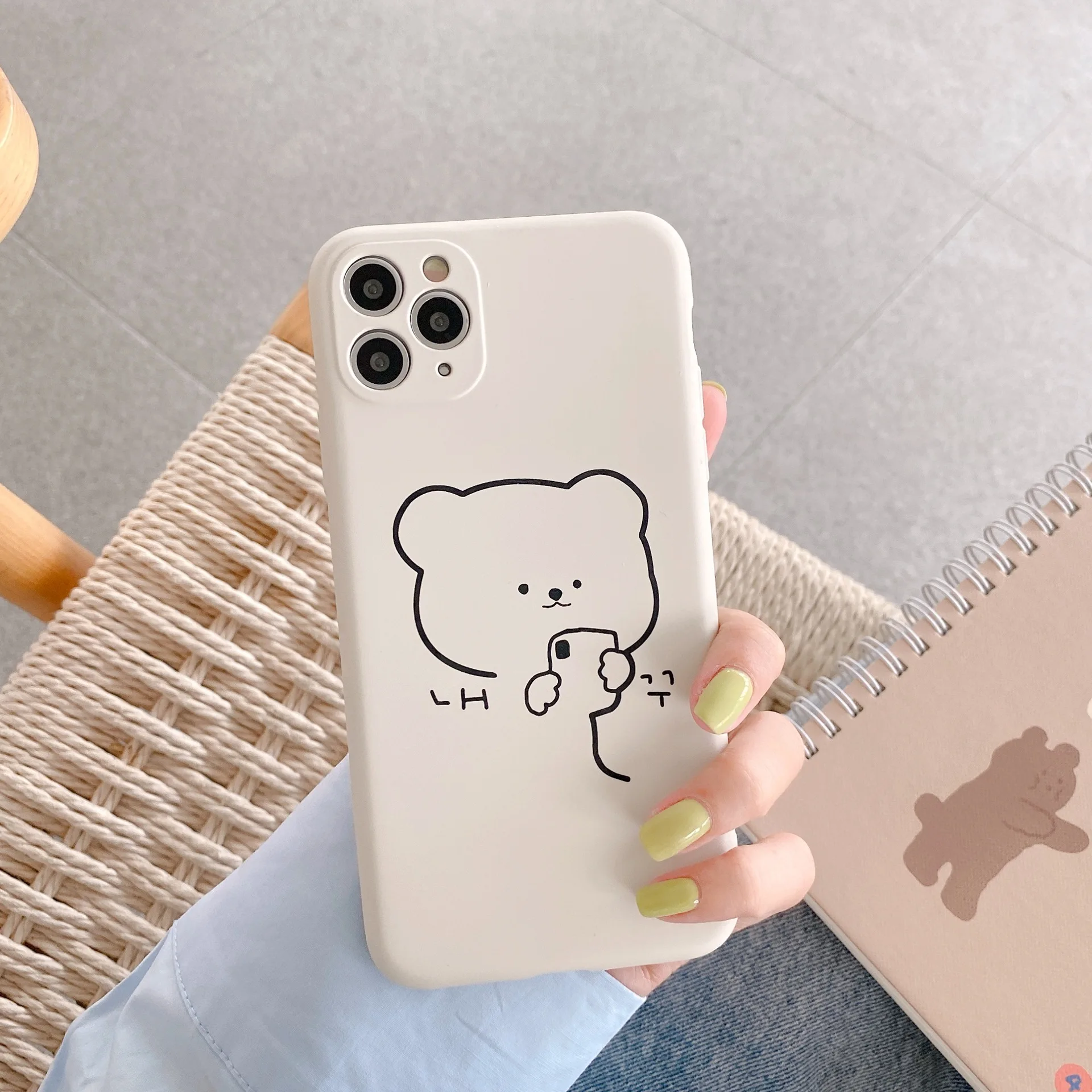 Love cows cute cartoon phrase cow quote art graphic phone cover for iphone 6 7 8 11 12 13 pro max mini plus X XS phone case