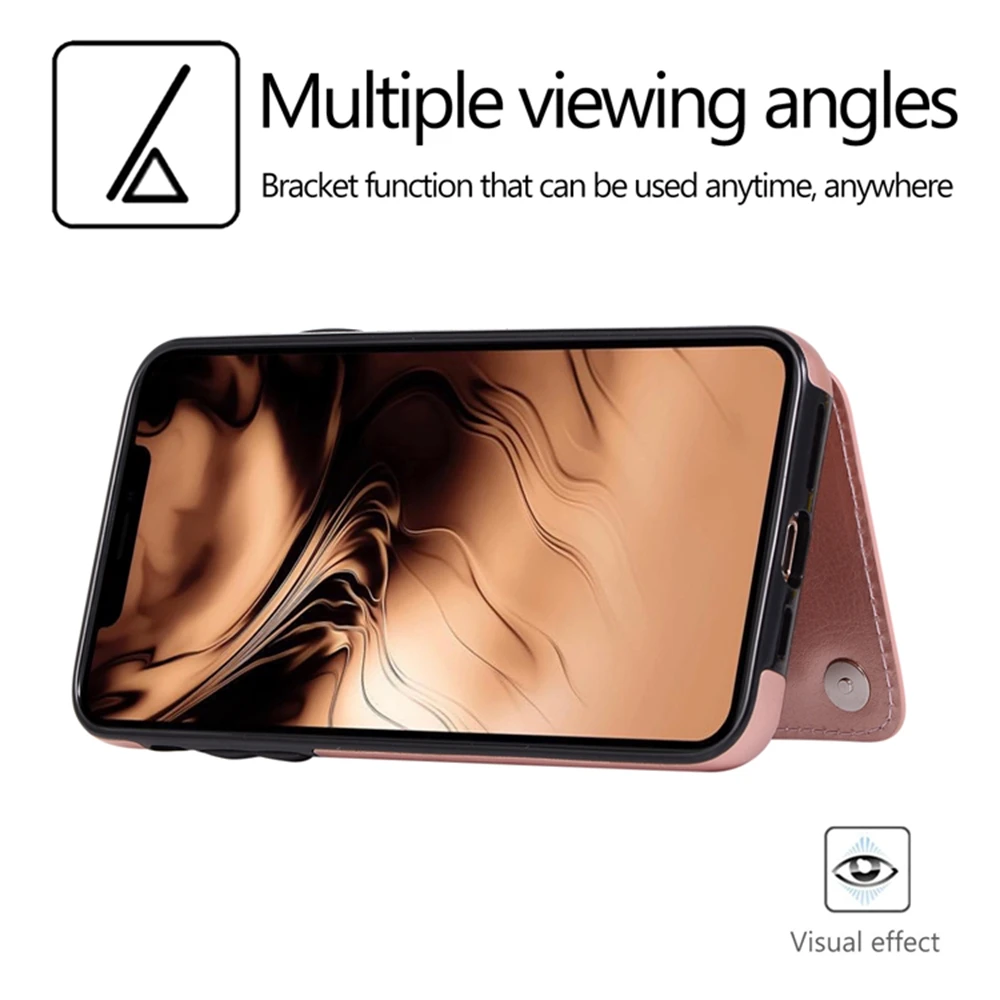 Чехол-Кошелек Eqvvol в стиле ретро из искусственной кожи для iphone 11 Pro Max X XR XS с отделением для карт, откидная задняя крышка для iphone 8, 7, 6, 6s Plus, чехол