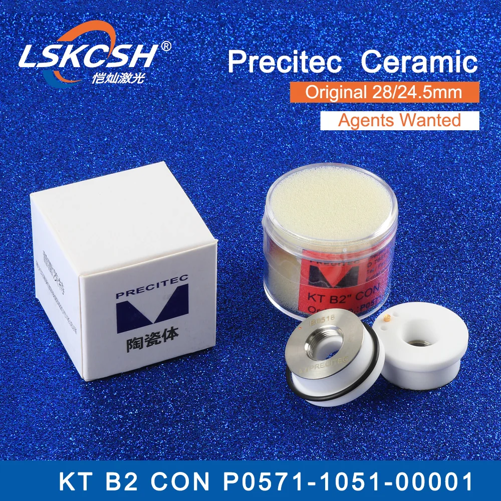 LSKCSH Precitec керамический держатель сопла KT B2 CON P0571-1051-00001 Dia.28/24,5 мм M11 для волоконной лазерной головки Precitec