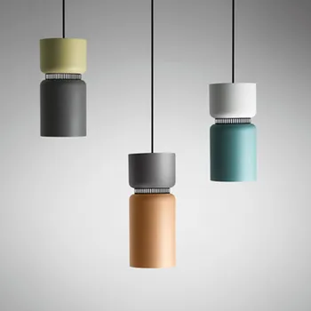 

Nordic Macarons Two-layer Bottle Pendant Lights Dining Room Restaurant Shop Table Modern Bedroom Bedside Lamps Hanging Fixtures