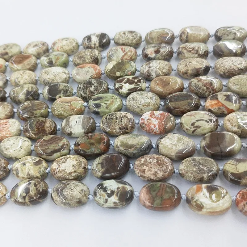 Natural Stone Loose Beads 7*13mm Oval Beaded DIY Handmade Bracelet Necklace Jewelry Accessories | Украшения и аксессуары