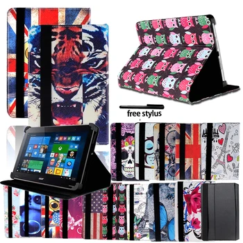 

Drop Resistance Multicolor Folio Leather Stand Cover Case for 7" 8" Acer Iconia Chromebook Tab Foldable Tablet Case + Stylus