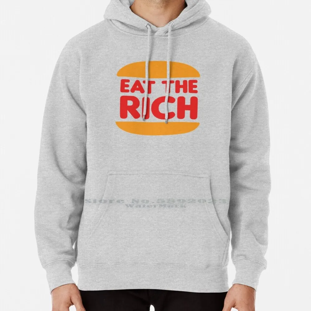 

Eat The Rich-Anarchist Burger Hoodie Sweater 6xl Cotton Eat The Rich Anarchist Socialist Communist Communism Socialism Anarchy