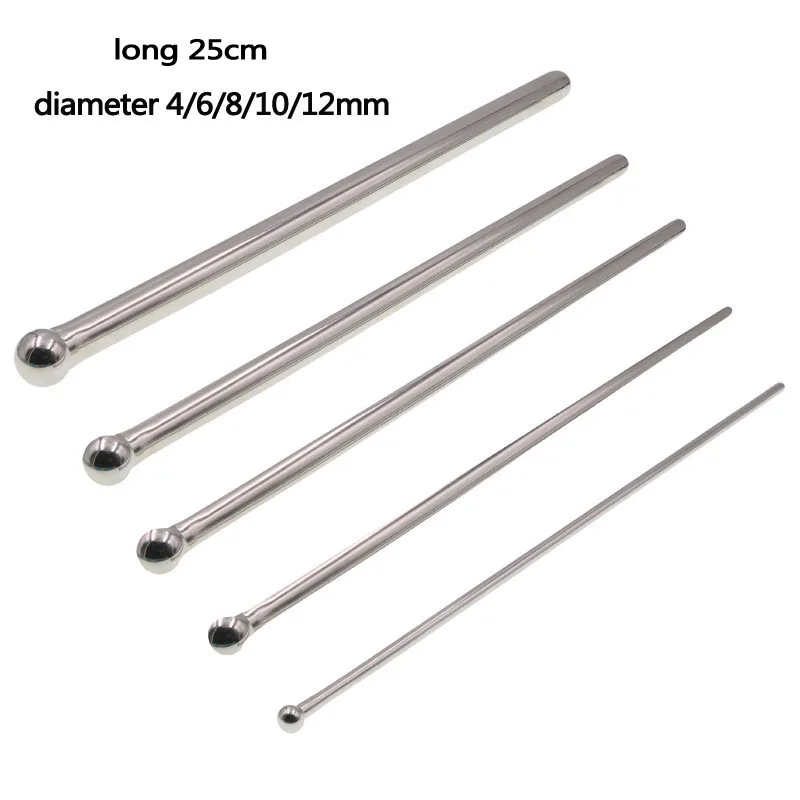 

304 Stainless Steel 25cm Long Urethal Sounding Dilator Penis Plug Sex Toys For Men Urethral Insertion Sound Penis Stimulator