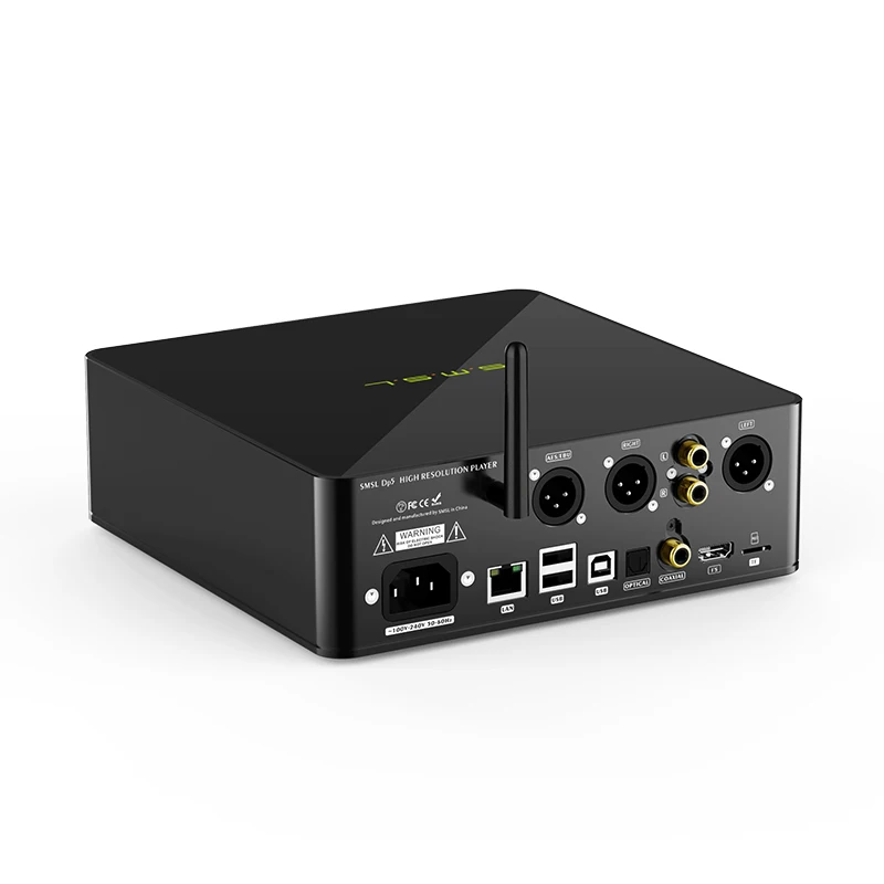 SMSL DP5 ES9038PRO MQA Bluetooth Сетевой музыкальный плеер цифровой поворотный Декодер