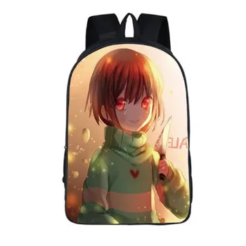 

Hot Sale Polyester 16-inches Black Printing Cartoon Undertale Backpack for Boys Schoolbag for Children School Backpacks