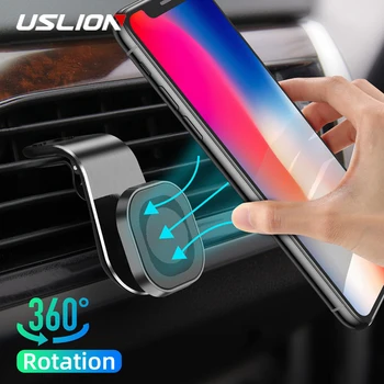 

USLION New Upgrade Universal Car Holder Mount Magnetic 360 Degree Rotation Auto Air Vent Mobile Phone Stand Holder For iPhone 11