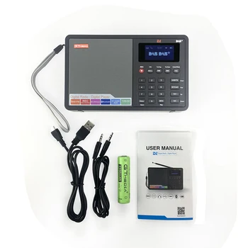 

Antenna Battery Operated AM FM Alarm Built In Speaker Travel Noise Reduction ABS Home USB Portable Radio