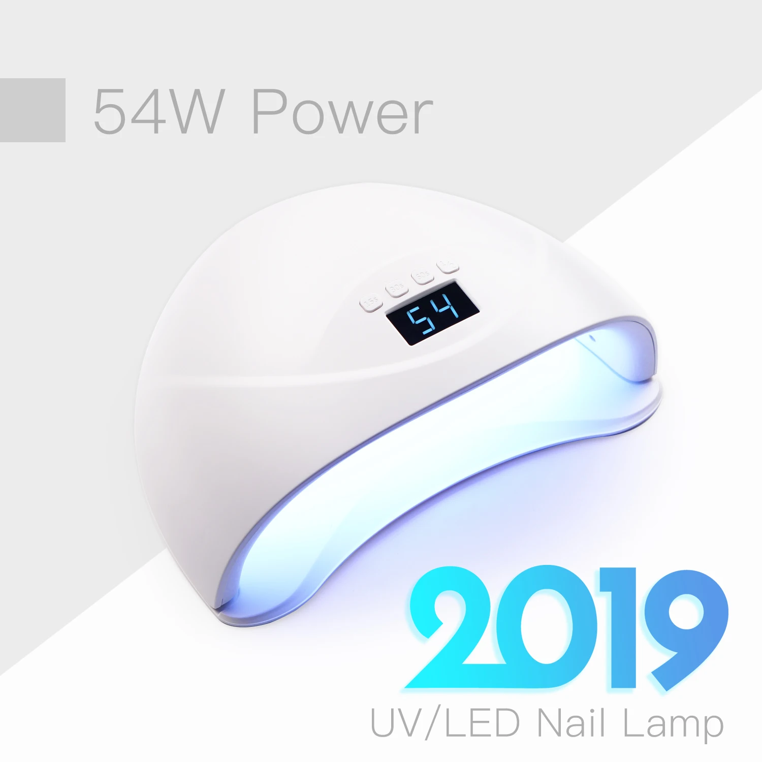 

54W LED UV Nail Lamp, Gel Nail Polish Curing Lamp Gel UV Light with Auto Sensor Professional Nail Art Tools