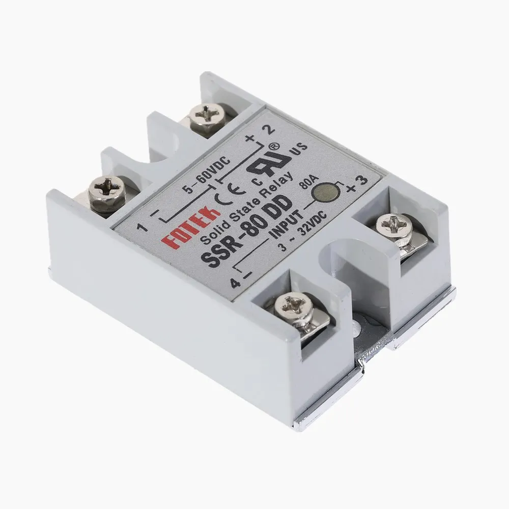 1 шт. SSR80DD SSR-80DD № 80A твердотельные реле, вход 3-32VDC выход 5-60VDC