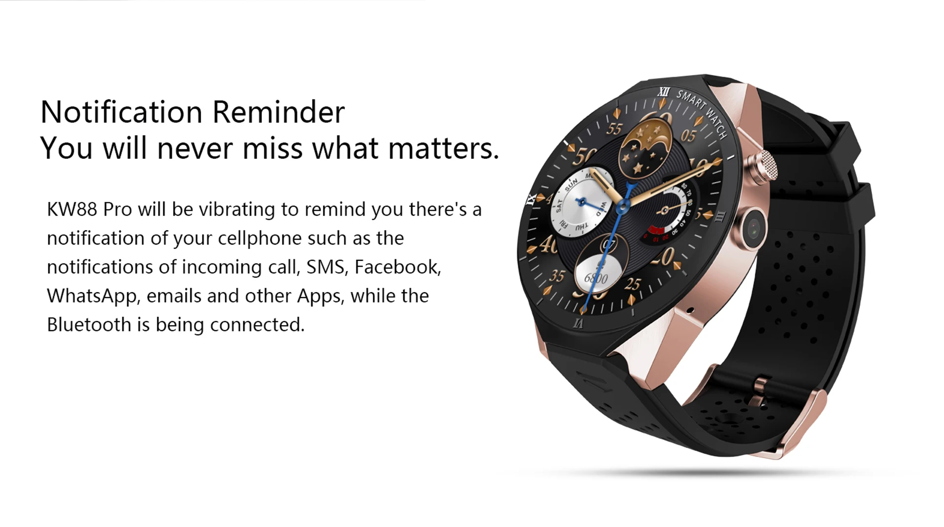 KOSPET KW88 PRO smartwatch phone Android 7.0 1GB 16GB 1.39" AMOLED screen Bluetooth 4.0 GPS Map Wearable Device Smart Watch men