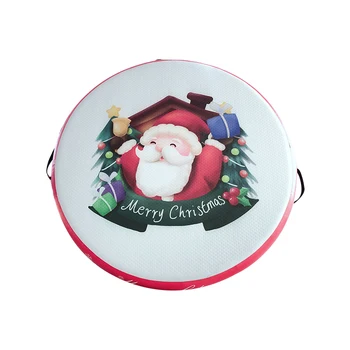 

1m Christmas design inflatable gymnastics round air track tumbling circle mat air spot mattress for gym rubber yoga mat