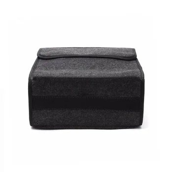

Auto Car Storage bag Accessory Box Wool Felt Gray 1pc Holder Universal Interior