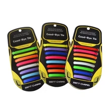 

16 Pcs Silicone Shoe Laces Elastic No Tie Shoelaces Outdoor Safety Sneakers Lazy Lace Kids Adult Fashion Quick Rubber Shoelace