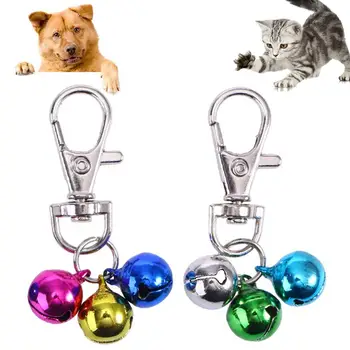 

3Pcs Colorful Bells Safety Dog Cat Puppy Collar Buckle Hanging Pendant Decor Pet Supplies Ошейник для собак