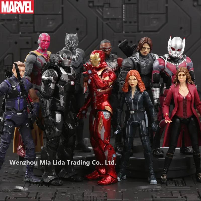 Hasbro Мстители Железный человек Человек-паук Капитан Америка Черная пантера муравей кукла модель игрушки
