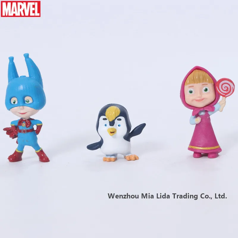 Hasbro 10 шт./компл. Миша большой коричневый медведь Маша Медведь Марта и России кукла