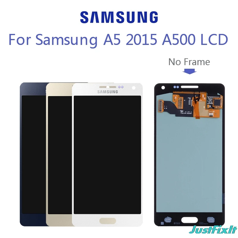 Супер AMOLED для samsung Galaxy A5 A500 A500F A500FU A500H A500M ЖК-дисплей сенсорный экран дигитайзер