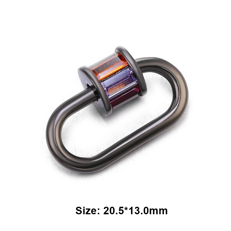 Metal Black Juya DIY эмалированные Подвески креативное крепление спиральные винтовые застежки аксессуары Принадлежности для рукоделия ювелирные изделия ожерелья Изготовление - Цвет: Metal Black