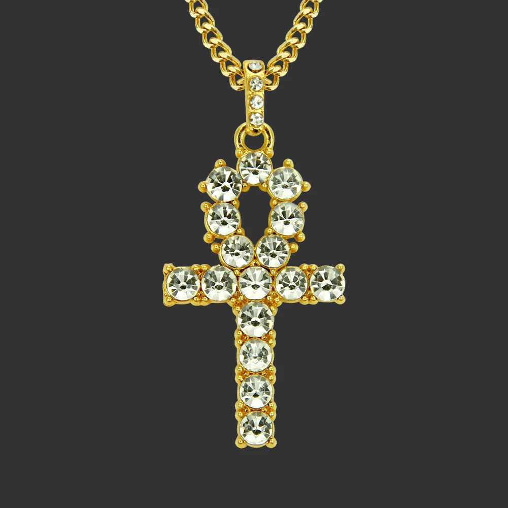 

Europe And America Hip Hop Men Pendant Necklace NBA Star Iverson Egypt Ankh Key