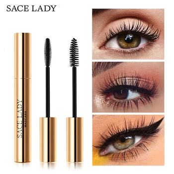 

11.11 SACE LADY Eyelash Mascara Makeup Curling Thick Eyelash Waterproof 4D Silk Fiber Rimel Extension Volume Eye Cosmetic