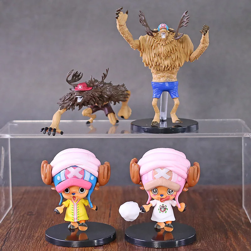 Аниме one piece Тони Чоппер театральное издание ПВХ Фигурки игрушки 4 шт./компл