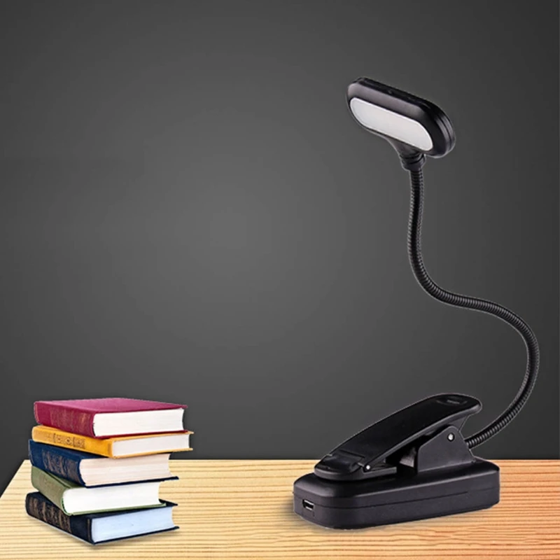 

Rechargeable Book Light for Reading in Bed Eye Protection LEDs Clamp Lightï¼ŒBook Light, Reading Light