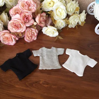 

1pc 1/6 Doll's T-Shirt for Blyth Dolls Causal Clothes For Barbie Shirts For Momoko Azone Doll Clothes 1:6 Doll Accessories