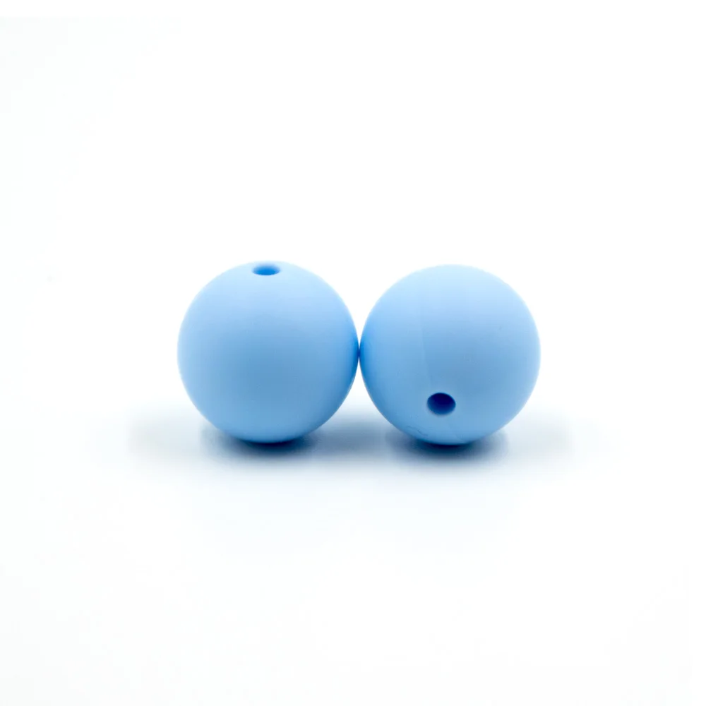 Pastel Blue 100 шт. силиконовые бусины 15 мм Perle силиконовые стоматологические для изготовления ювелирных изделий игрушки для прорезывания зубов Пищевой DIY ожерелье из бисера Товары для малышей - Цвет: Pastel Blue