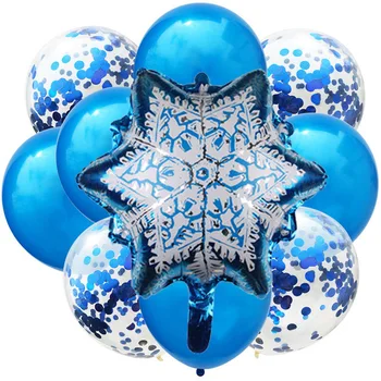 

Frozen Snowflake Inflatable Balloons winter birthday Christmas Decor Happy New Year Party Supplies Christmas Home Decortation