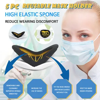 

Are you sure not to click in and see 5PC Mask Inner Pad Filter Dust-proof Inner Pad Holder Reusable Mask Holder маскировать