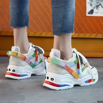 

New Women's shoes fashion casual shoes platform ladies platform shoes net celebrity chunky dad sneakers accessories viper