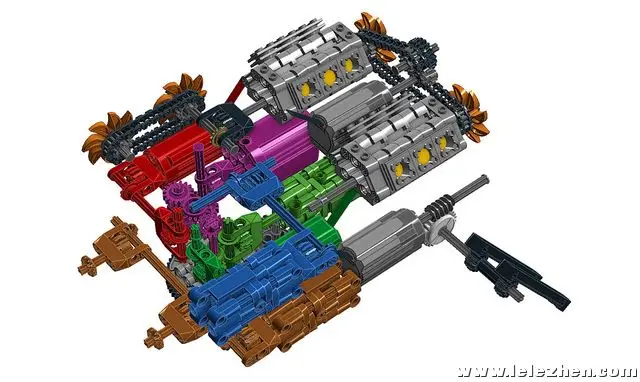 RC power function Technic MOC-1874 Terex RH400 горный экскаватор Строительные блоки Набор игрушек развивающий детский подарок на день рождения