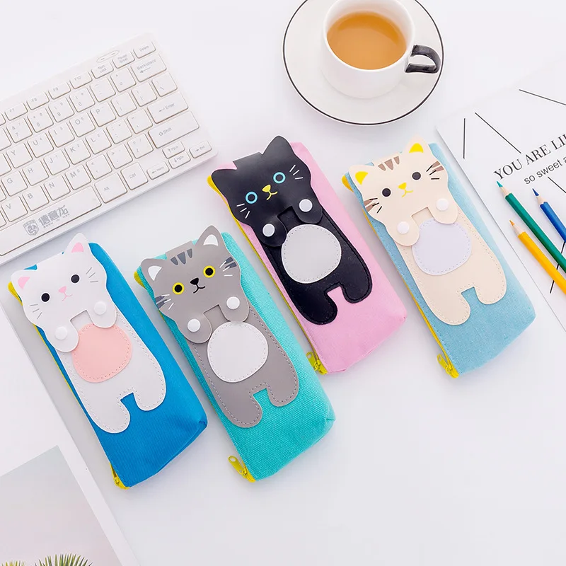 Makos Cartoon Pencil Pen Box Bag Kitty School Case Storage Pouch For Kids | Канцтовары для офиса и дома
