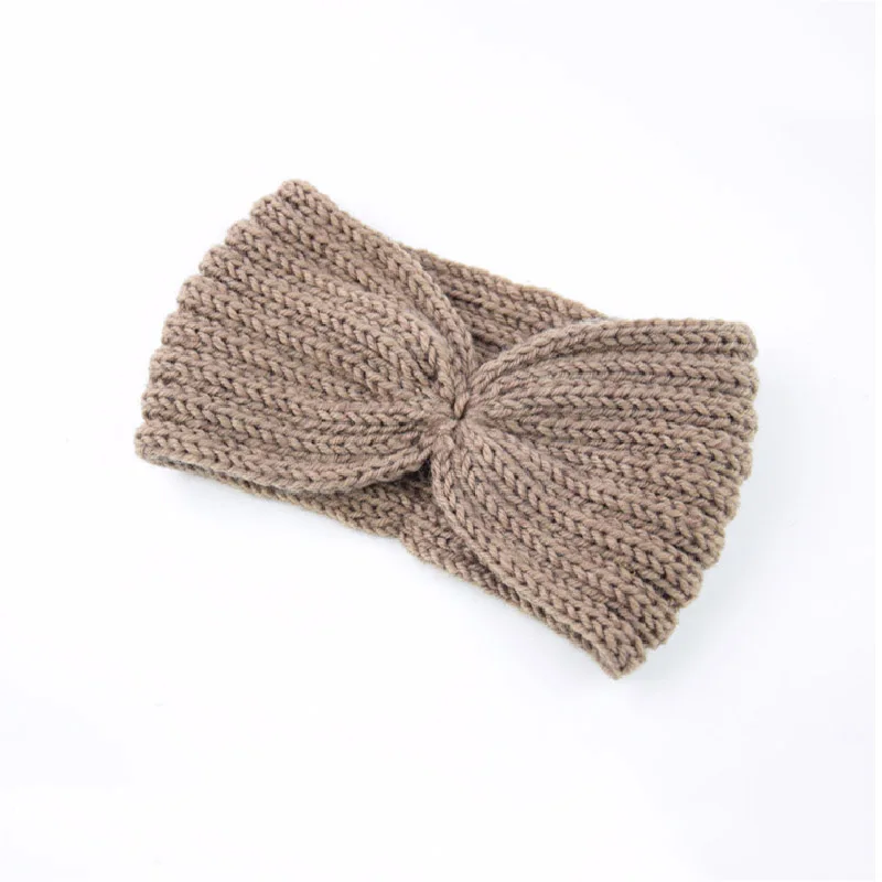 hair clips for women Winter Knitted Elastic Headbands soft warm women hair bands Knitting Wool Hairband Crochet Bow Wide turban Hair Accessories banana hair clips Hair Accessories