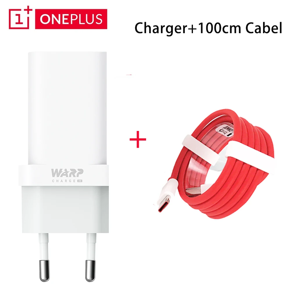 Original OnePlus 7Pro Charger 30W Warp Charger 6A USB Type-C Cable Fast Charging Power Adapter For OnePlus 7 Pro 8 Pro 1+ 7T Pro 65w charger phone Chargers