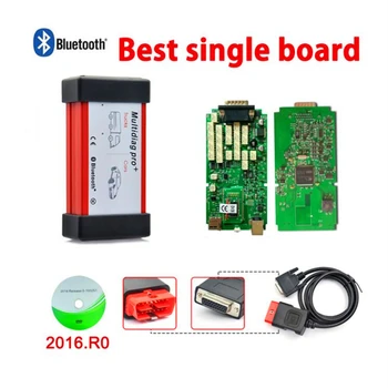 

Qualtiay A+ Single Green board with NEC relay multidiag pro plus with Bluetooth obdii car truck diagnostic tool(2015R3/2016.r0)