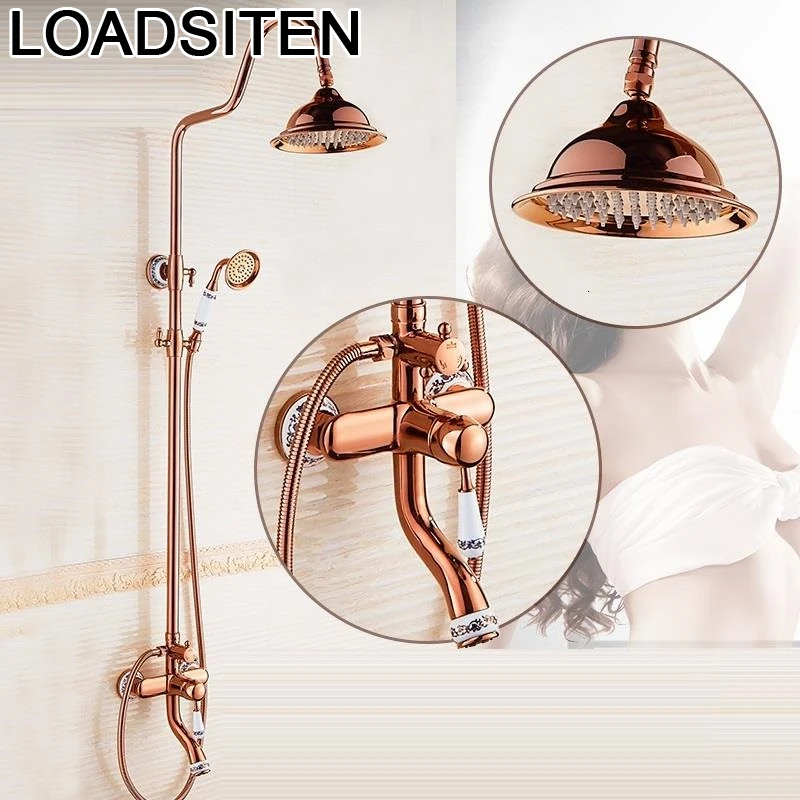 

De Bain Regadera Columna Dusche Torneira Lavabo Electrica Do Banheiro Conjunto Chuveiro Eletrico Ducha Douche Bathroom Shower