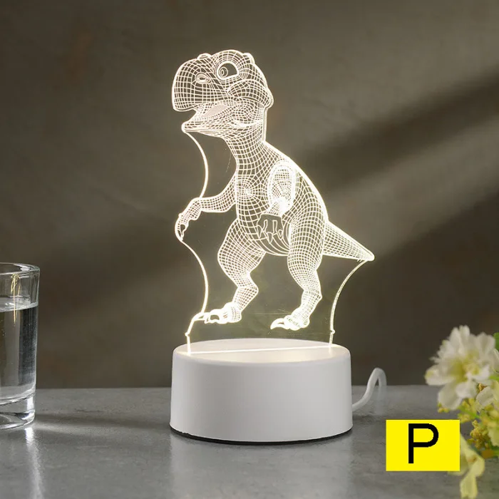 Мультяшный ночной Светильник 3D светодиодный USB мечта мягкий Светильник Настольный ночной Светильник PUO88