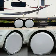 

2pcs/4pcs Universal 25 inch Spare Tire Wheel Cover Protector Case Waterproof Vehicles Camper Car Truck RV Parts Accessories