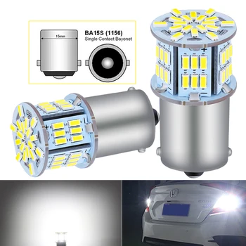 

2pcs Led canbus bulbs 1156 P21W BA15S LED car Turn Signal Lights Reversing lights Daytime Running Lights DRL White 12V 1500LM