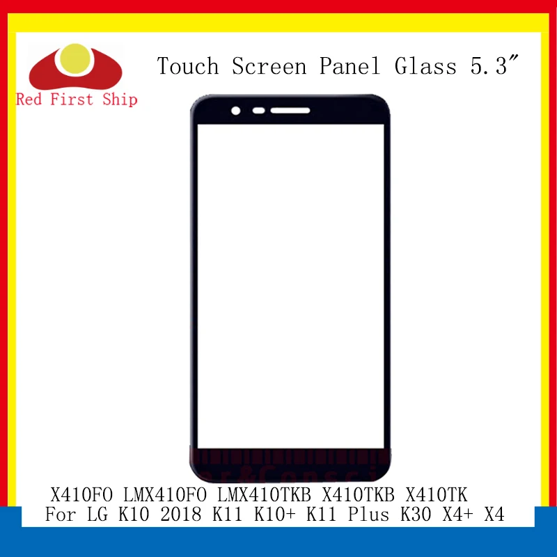 Сенсорный экран 10 шт./лот для LG K10 2018 K11 + Plus K30 X4 передняя внешняя Сенсорная панель