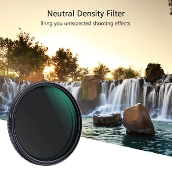 

58mm 67mm 72mm Camera Lens Ultra-thin Adjustable Variable Neutral Density ND Filter Fader ND8-ND128 for Canon Sony Nikon Camera