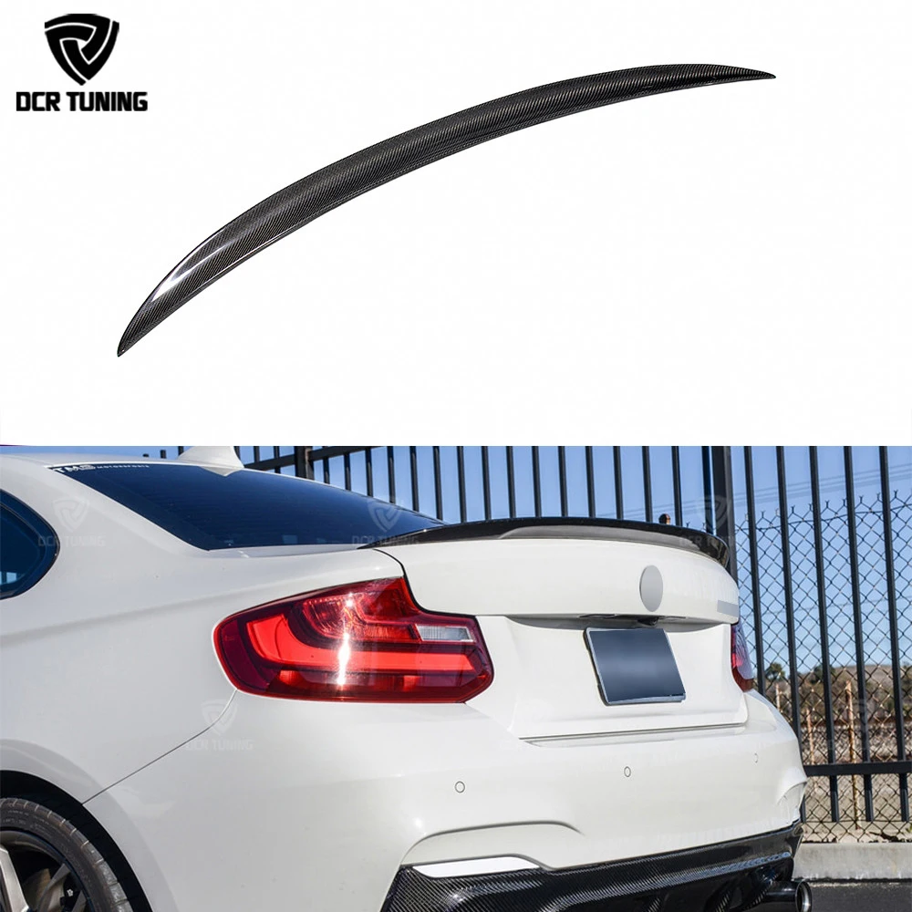 For BMW F22 Spoiler Performance Carbon Fiber Spoiler Lips 2 Series F22 Coupe & F87 M2 220i M235i 228i 2014-UP