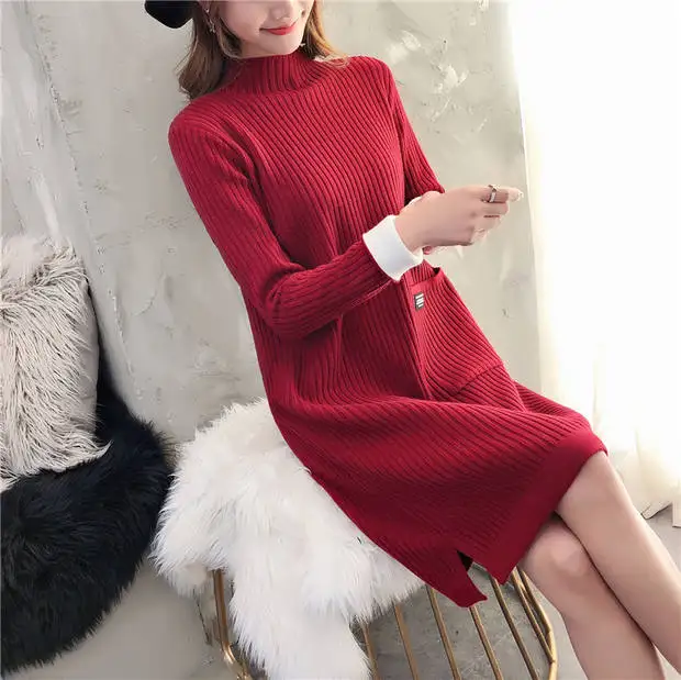 Настоящее пончо Blusas De Inverno Feminina свитер женский 9473-9096 Новинка длинный карман Сетчатое вязаное платье 54-2f, 9 рядов, 2 полки